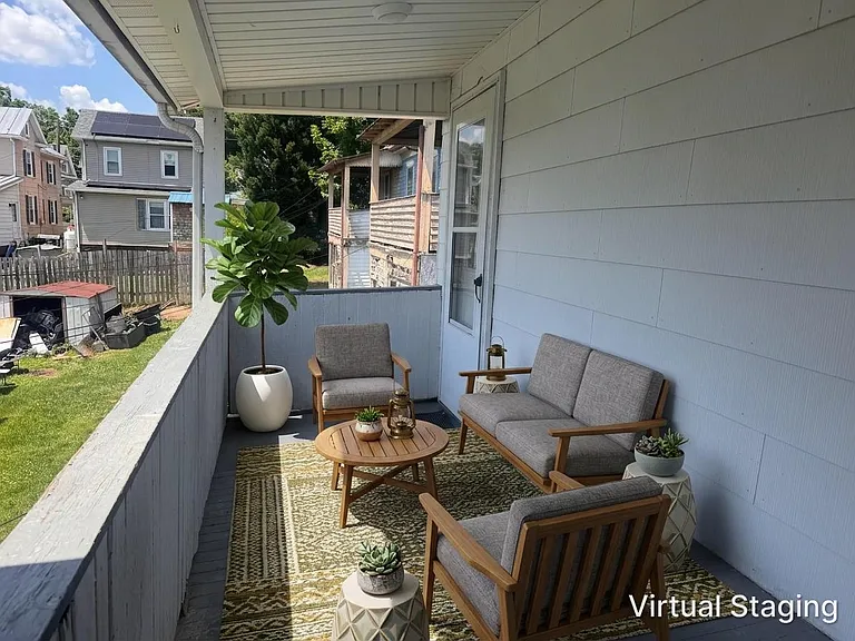 Porch and deck virtual staging view