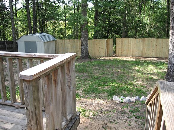 Newly Fenced Back Yard