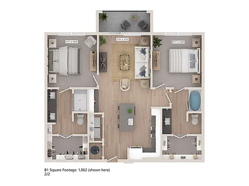Floor plan B1
