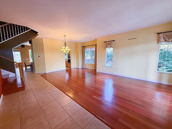 Spacious and bright living room with Brazil Cherry Wood Flooring