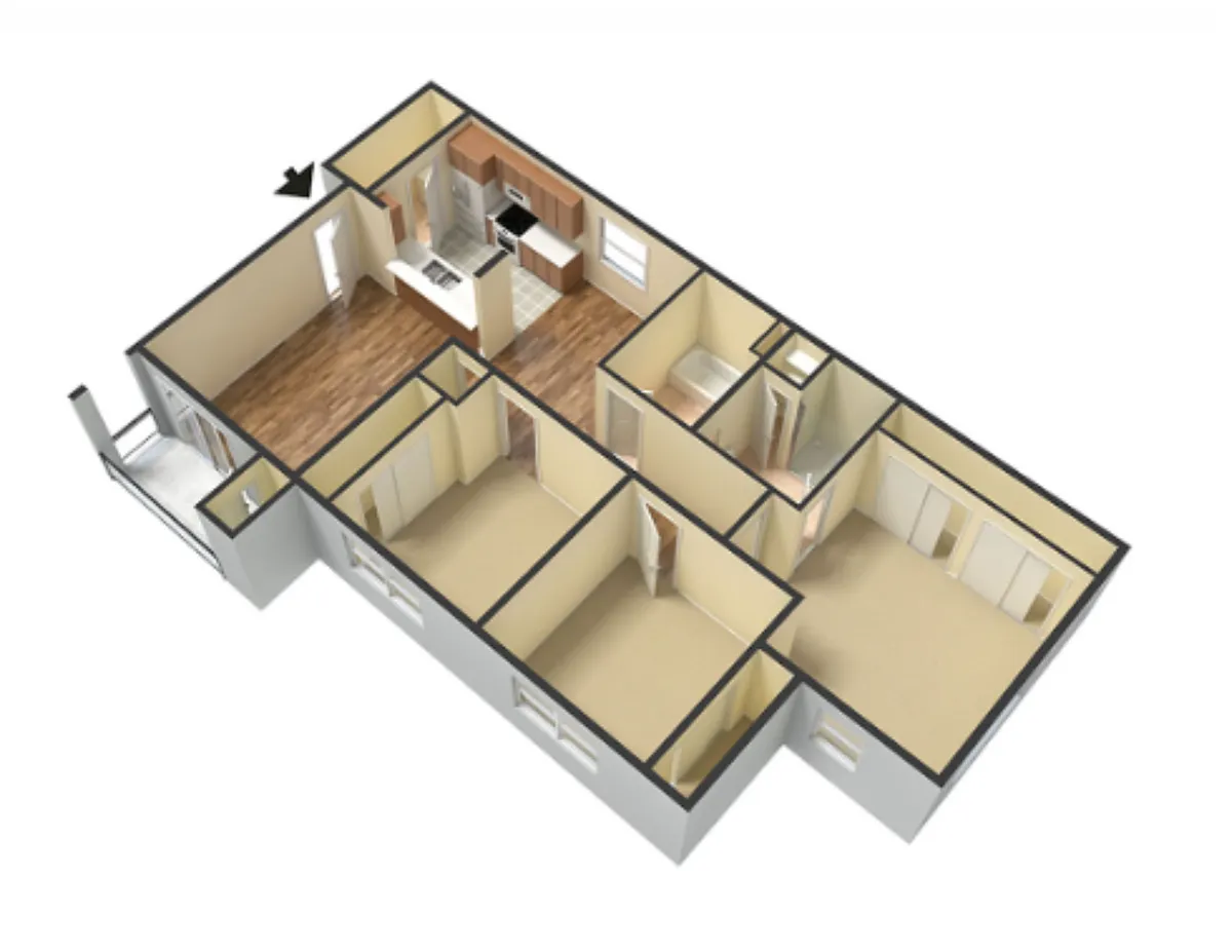 Floor plan 1200 3X2