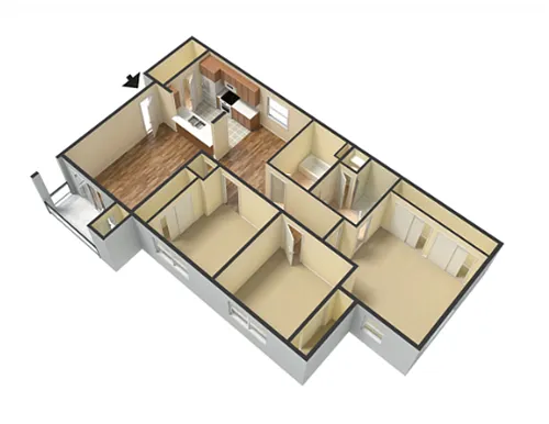 Floor plan 1200 3X2