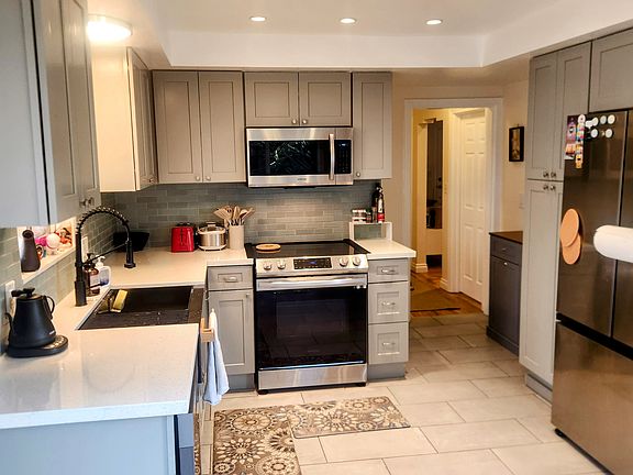New kitchen cabinets and appliances.
