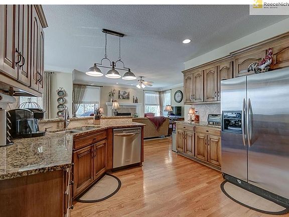 Kitchen is Open to LG Hearth Room