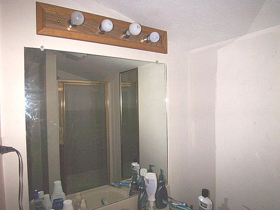 Master bath, one sink and a shower