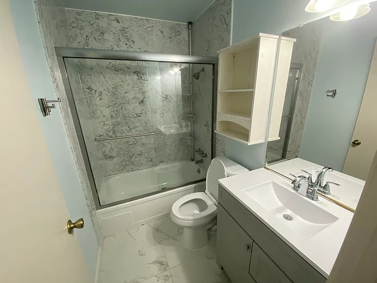 Newly updated bathrooms and brand new flooring