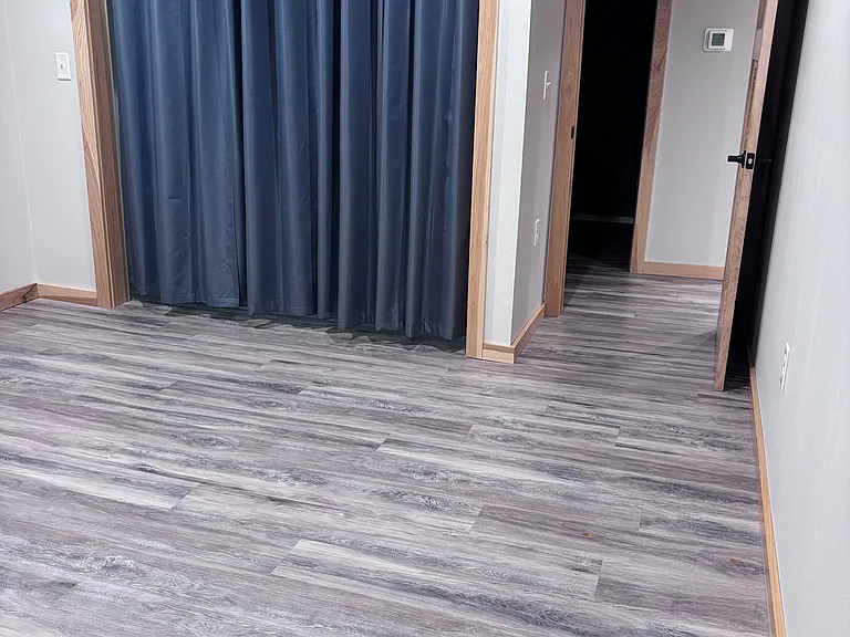 Bedroom with large closet