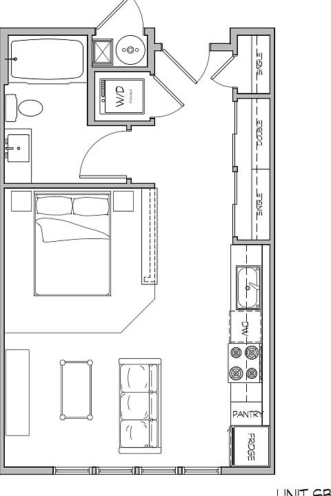 1st image of 515 S 400 E #0B-1Ba-443Sqft