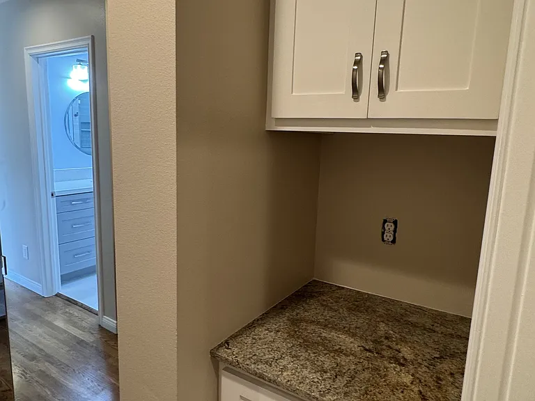 Primary Bedroom Counter and Storage
