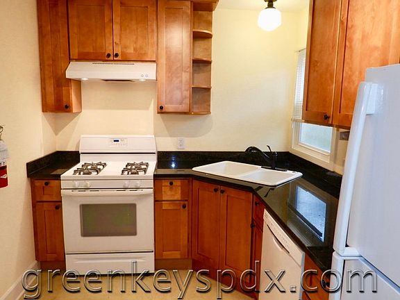 Kitchen with gas range