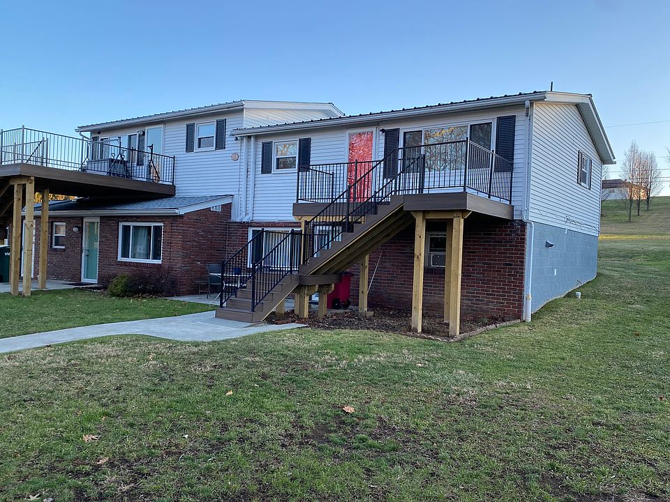 Unit is upper right - Red door