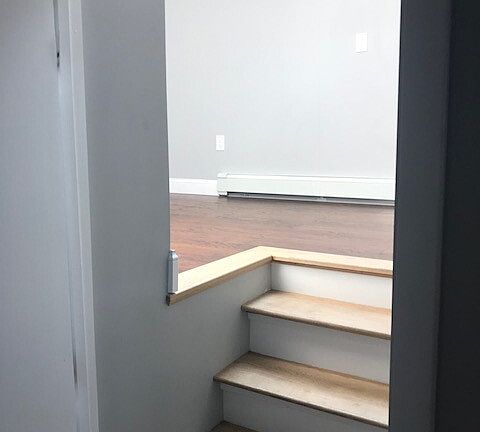 ONE OF THE BEDROOMS HAS A LOFT LIKE STYLE.