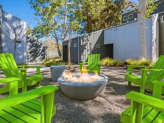 Community firepit area