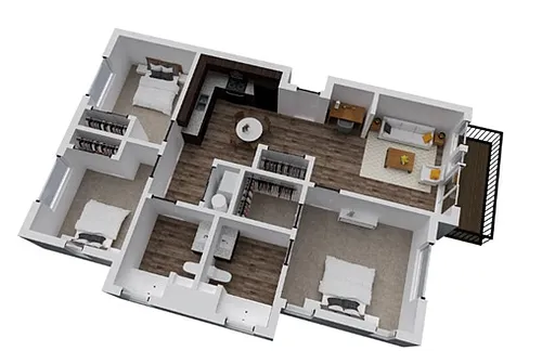 Floor plan 3 Bedroom Floor Plans