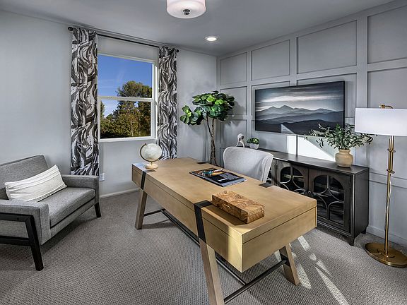 Residence 2 interior image modeled at a nearby Meritage community.