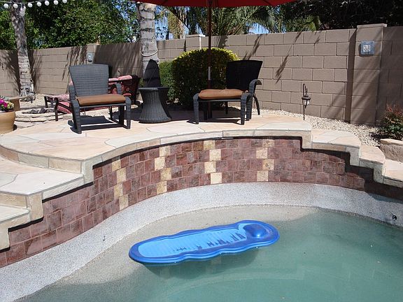 Pool newly tiled