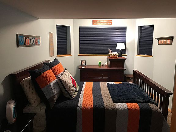 Bedroom in finished basement