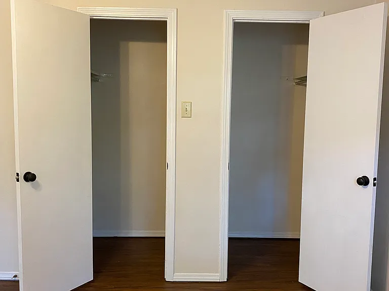 Master bedroom closets