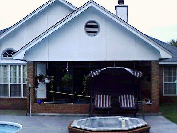 House rear & hot tub