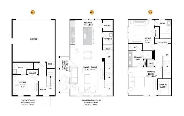Floor plan Myrtle B