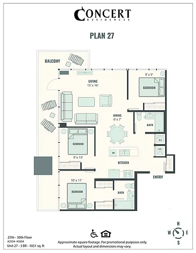 Floor plan Concert 27 3x2