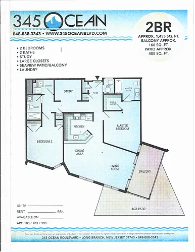Floor plan 03 Ocean View with Study