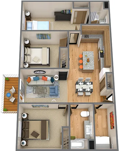 Floor plan Phase 1 3 Bedroom