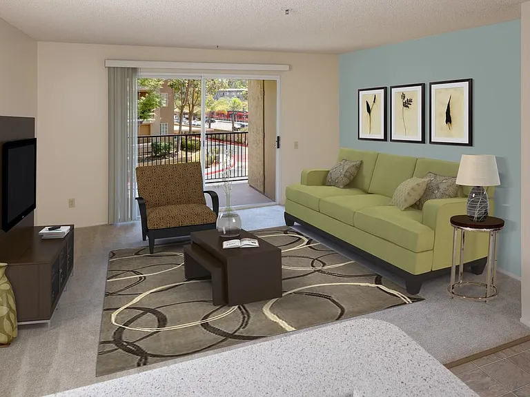 Classic Package living room with carpet