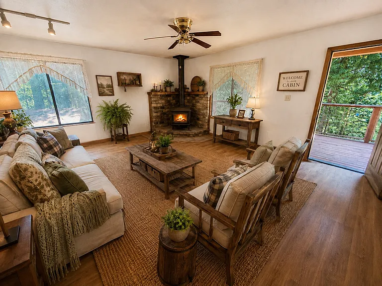 Living room from hallway