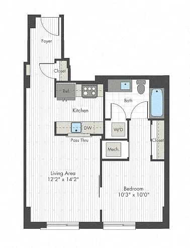 Floor plan Studio-A4