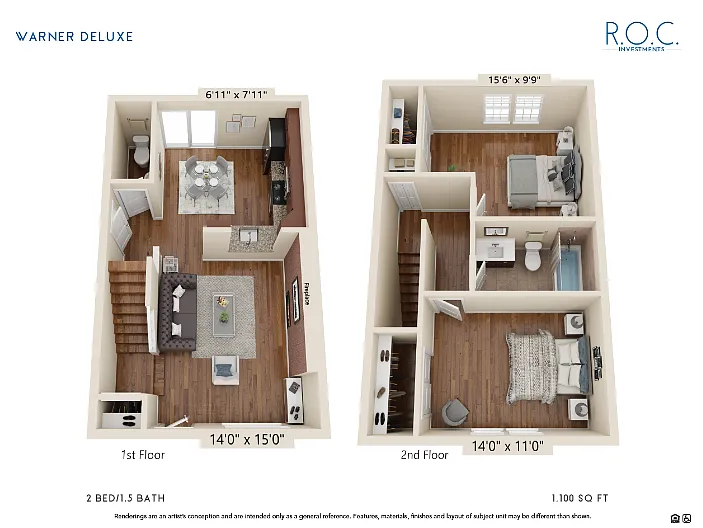 Floor plan Warner Deluxe