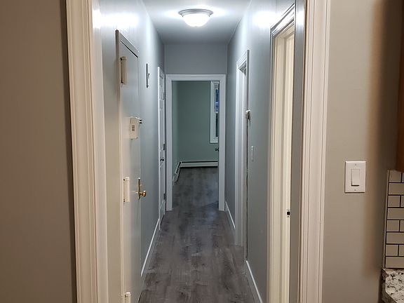 Hallway With Closet on Left