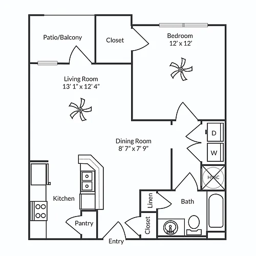 Floor plan E1Renovated