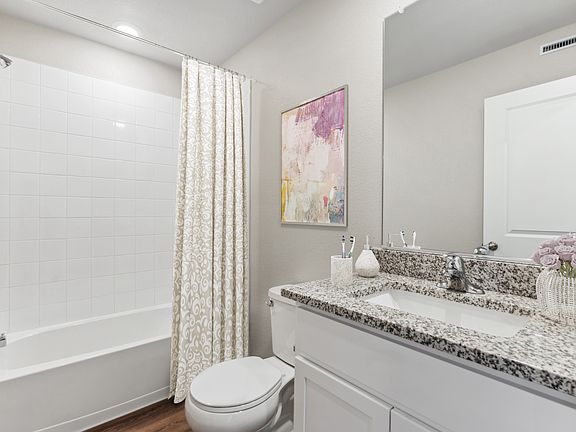 All of the bathrooms have a tub shower combonation.