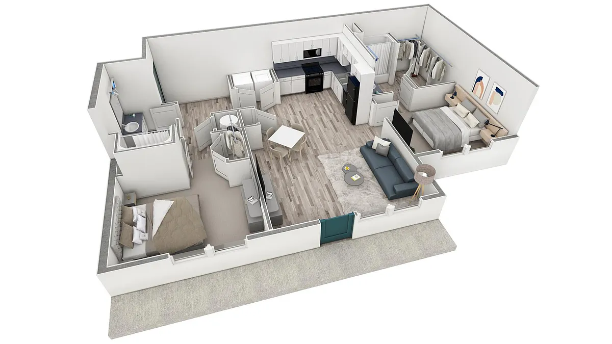 Floor plan 2-2 BR Premier Retreat Summit