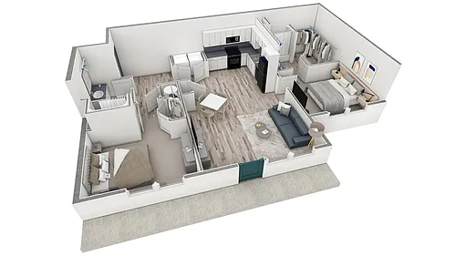 Floor plan 2-2 BR Premier Retreat Summit