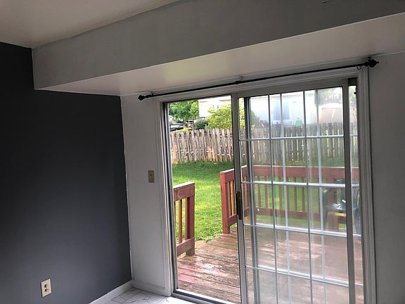 Walkout above ground basement to pateo deck