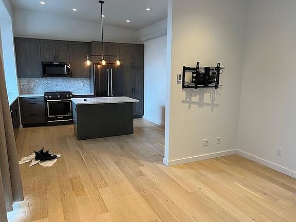 Open living/kitchen area