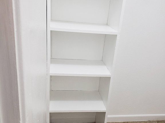Shelf in walk in closet