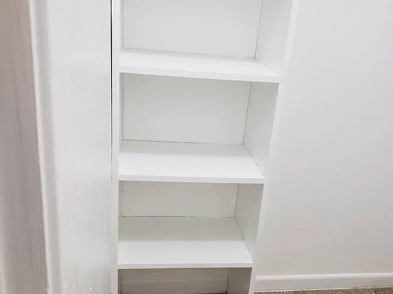 Shelf in walk in closet