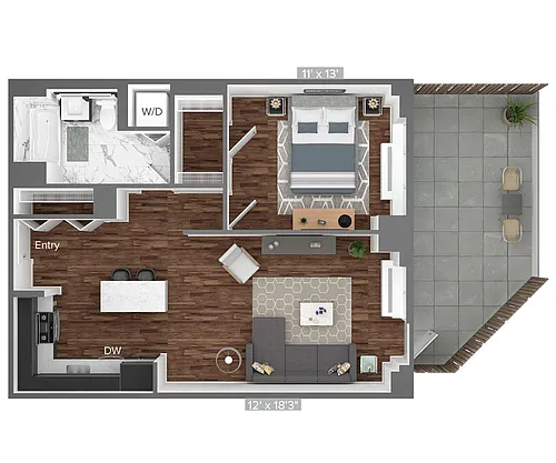 Floor plan A5-202-730sq-terrance
