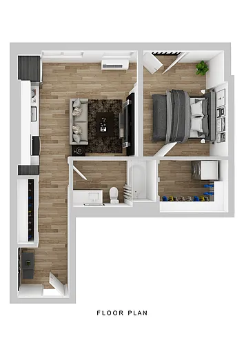 Floor plan Klipsan - 1 Bed B2
