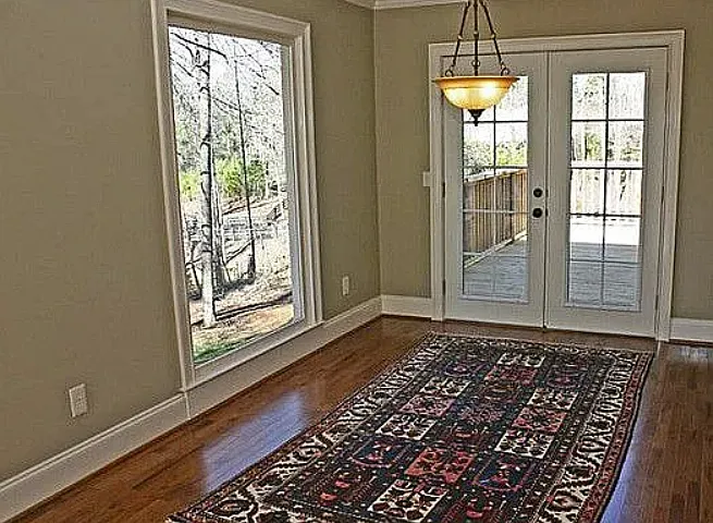 Sunroom to deck (Prior to covered deck addition)