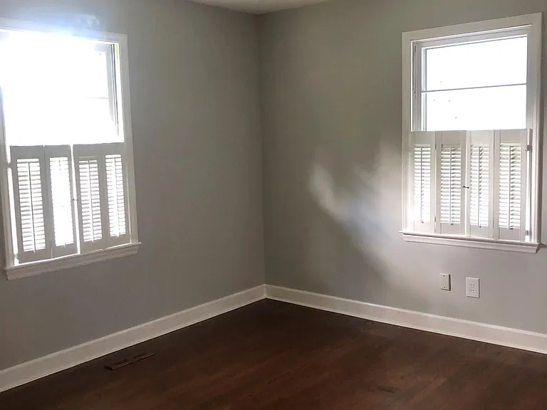 Bedroom 2 with new real hardwood flooring