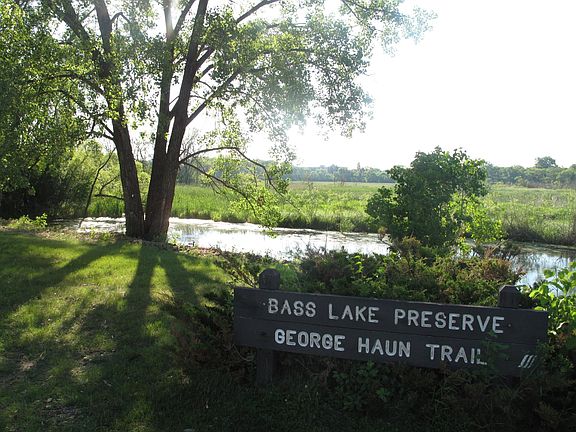 The property backs into Bass Lake Preserve