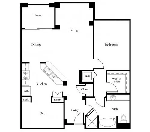 Floor plan 953-1009-sqft-1