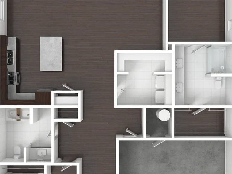 2 Bedroom B Standard 2 Bedroom B Standard