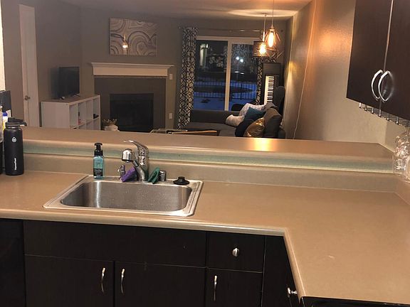 Open kitchen/living area
