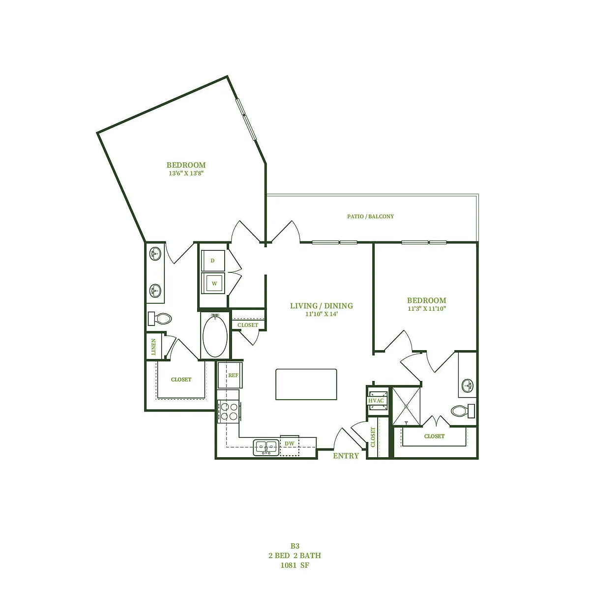 Floor plan B3