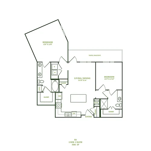Floor plan B3